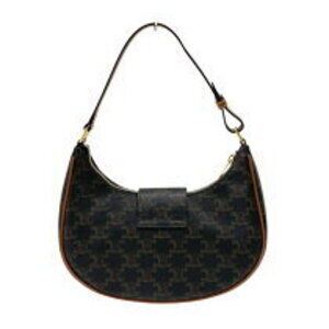 Celine Triomphe Handbag Shoulder Bag Ava Tan Canvas